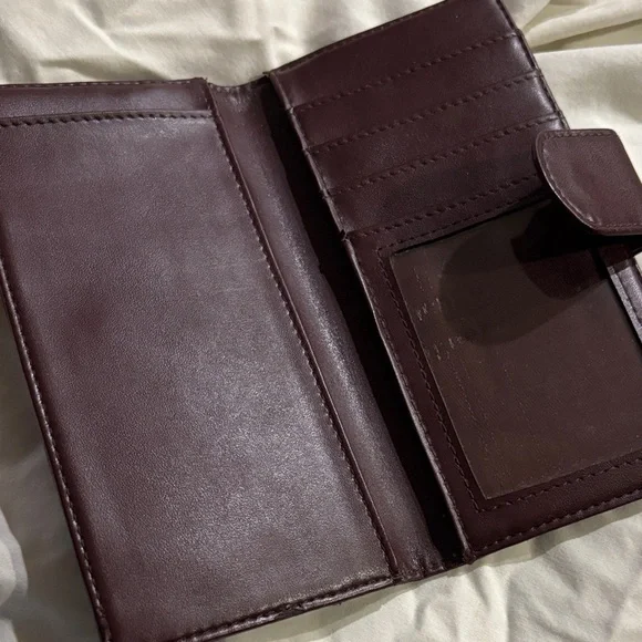 Etienne Aigner Deep Burgundy Wallet - Picture 3 of 4